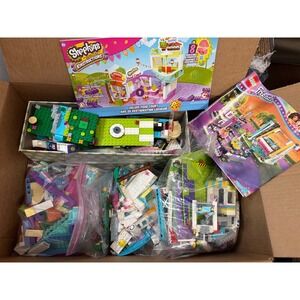 LEGO Friends Bundle Lot Shopkins‎ Building Fair Toy Sets Sno Cone Bumper Cars ++